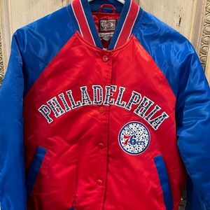 Philadelphia 76ers Red and Blue Jacket
